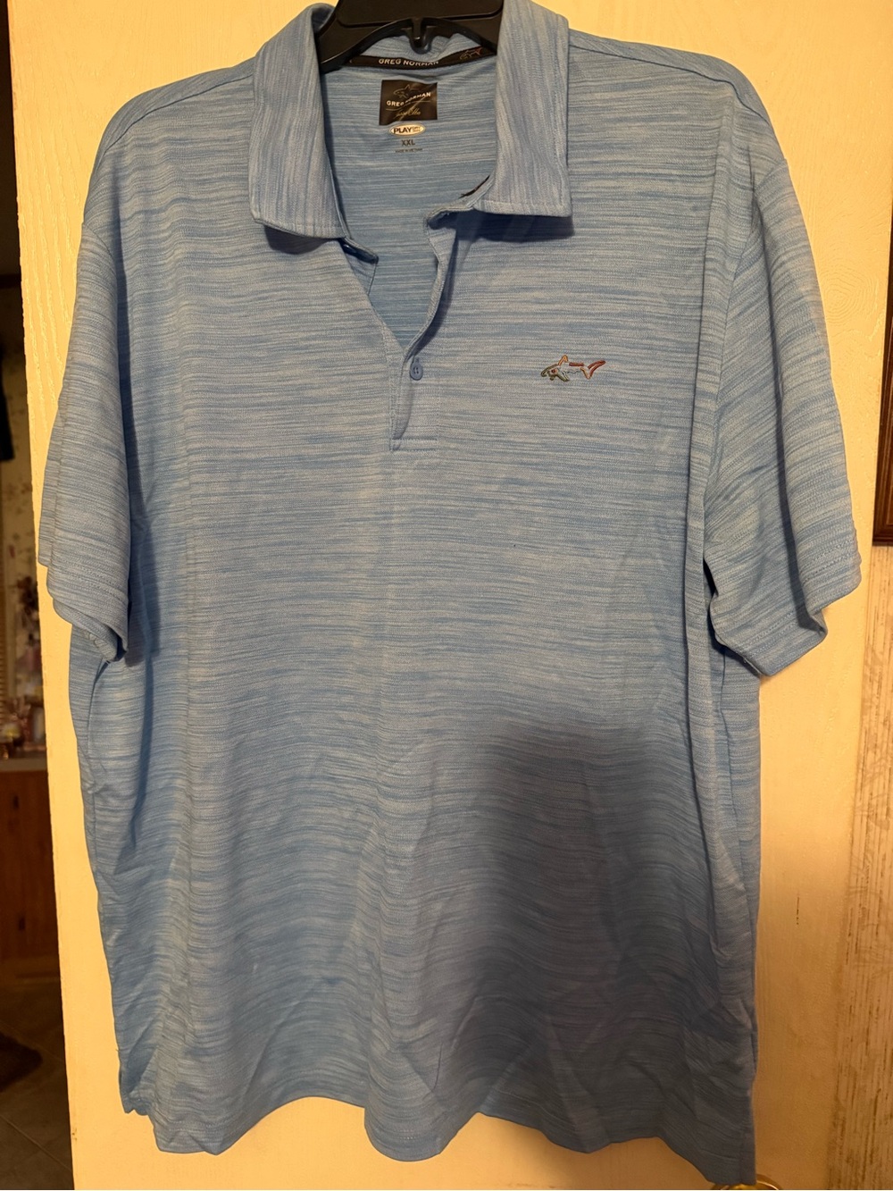 Greg Norman Collection Light Blue Men's Polo